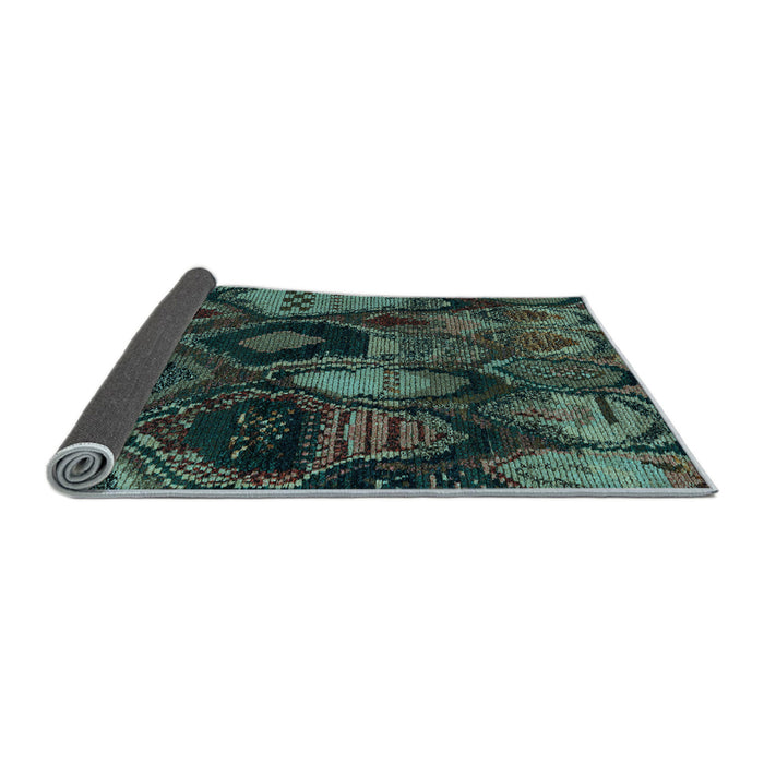 Sideview of Abstract Light Blue Modern Rug, abs5370lblu