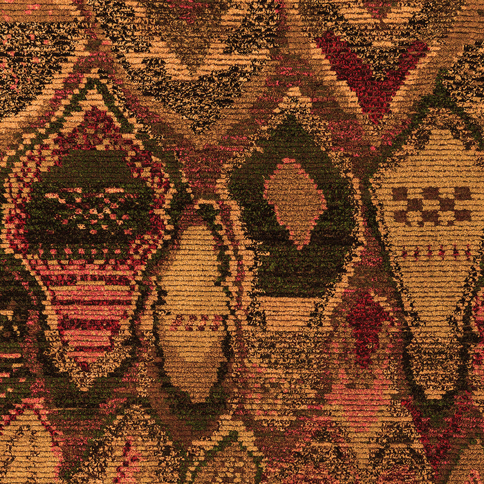 Machine Washable Abstract Orange Modern Area Rugs, wshabs5370org