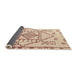 Sideview of Abstract Pastel Orange Solid Rug, abs5371