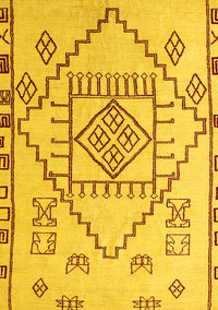 Solid Yellow Modern Rug, abs5371yw