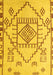 Solid Yellow Modern Rug, abs5371yw