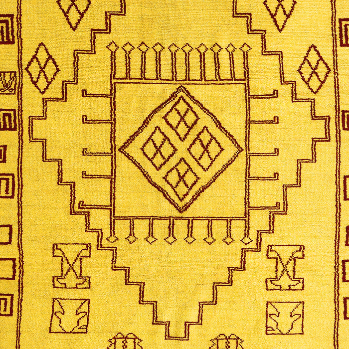 Solid Yellow Modern Rug, abs5371yw