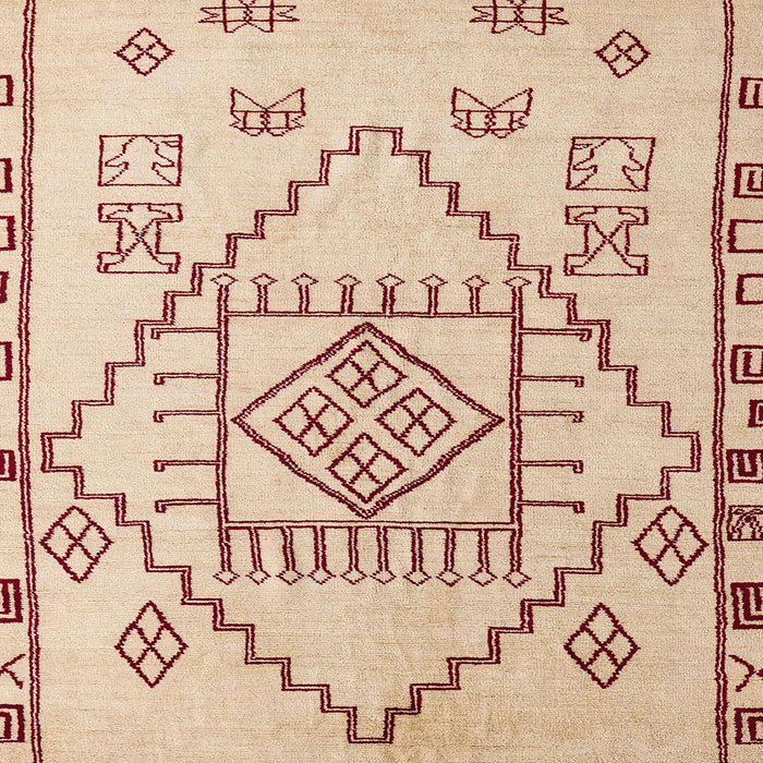 Square Abstract Pastel Orange Solid Rug, abs5371