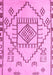 Solid Pink Modern Rug, abs5371pnk