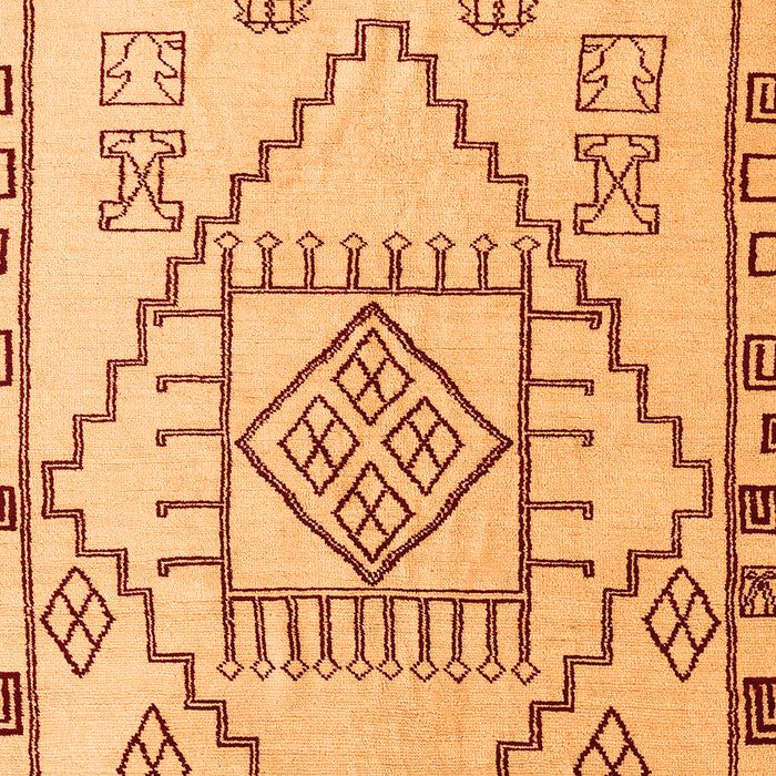 Solid Orange Modern Rug, abs5371org