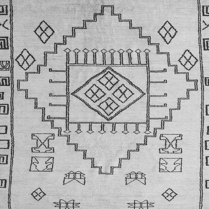 Square Solid Gray Modern Rug, abs5371gry