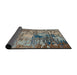 Sideview of Abstract Coffee Brown Modern Rug, abs5372