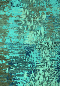 Abstract Turquoise Modern Rug, abs5372turq