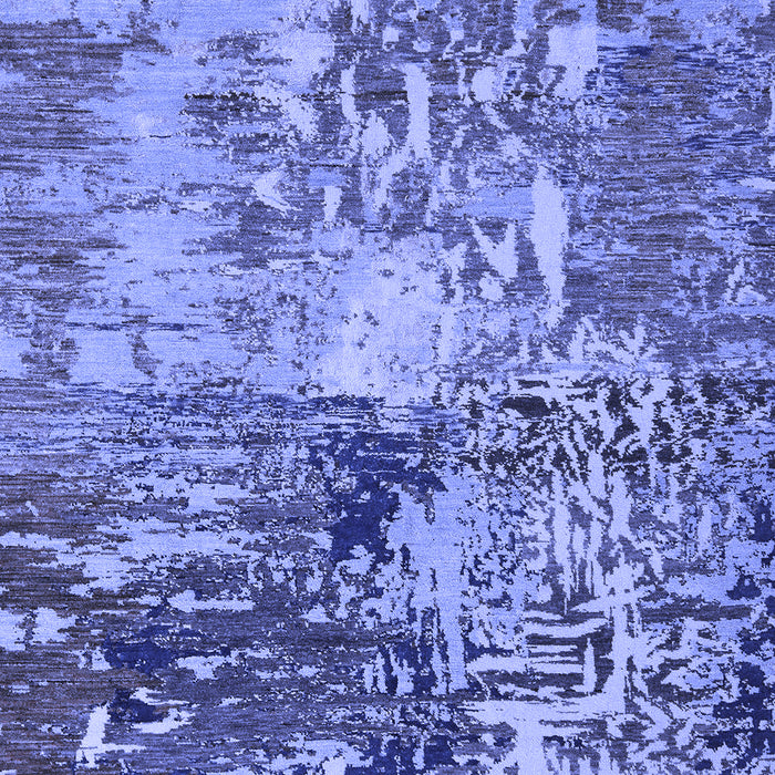 Abstract Blue Modern Rug, abs5372blu