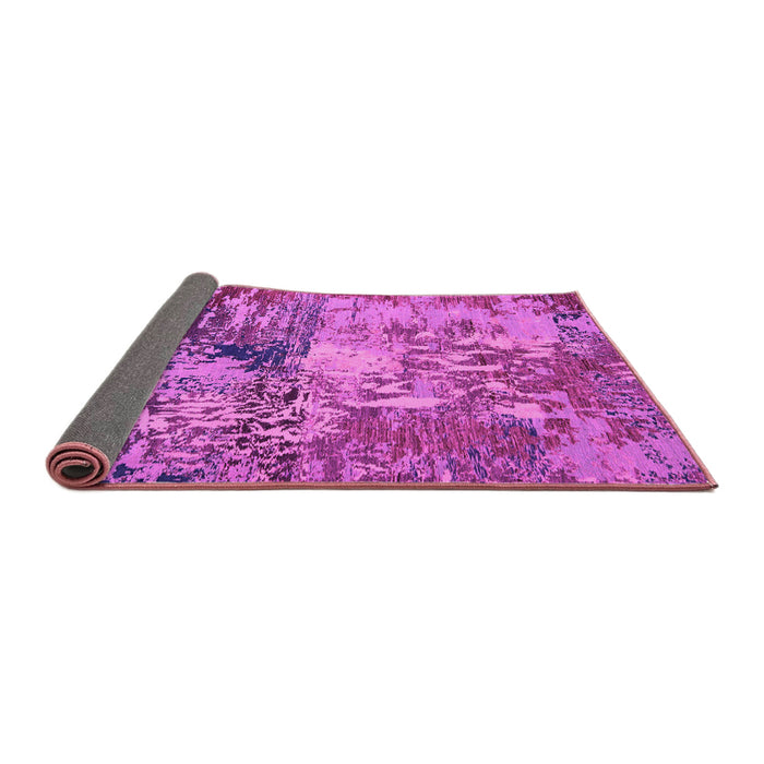 Sideview of Abstract Pink Modern Rug, abs5372pnk