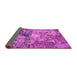 Sideview of Abstract Pink Modern Rug, abs5372pnk