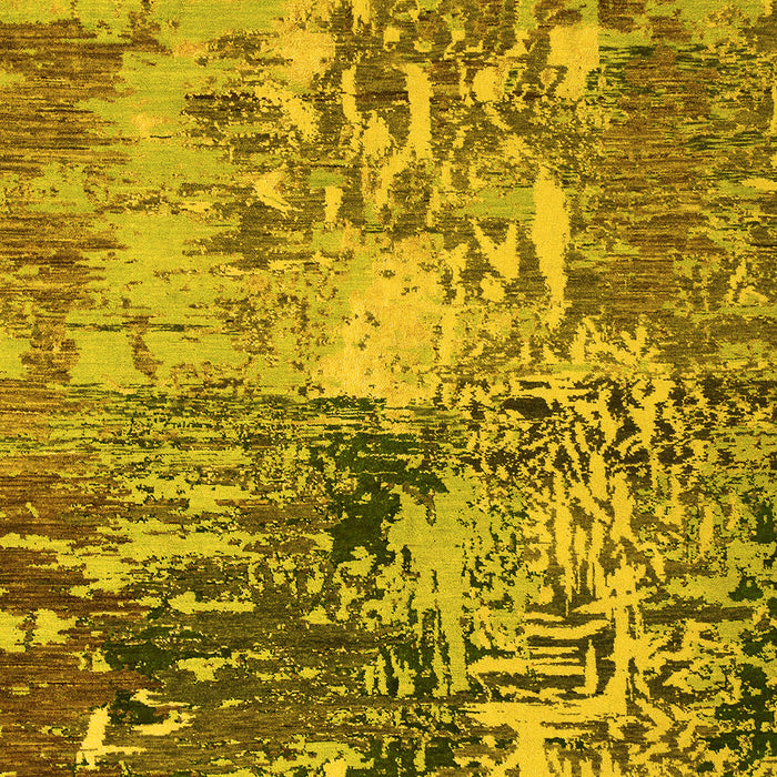 Abstract Yellow Modern Rug, abs5372yw