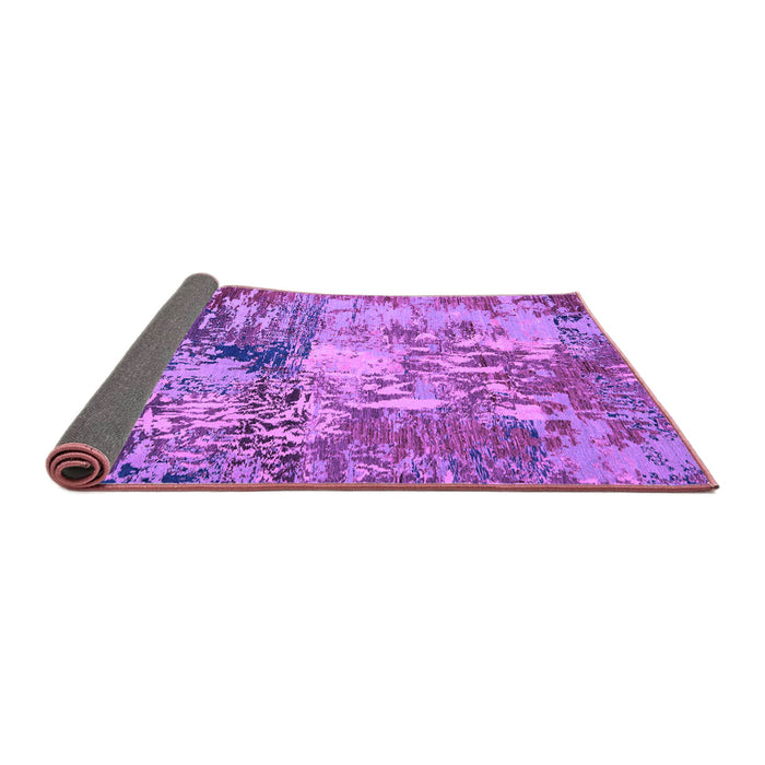 Sideview of Abstract Purple Modern Rug, abs5372pur