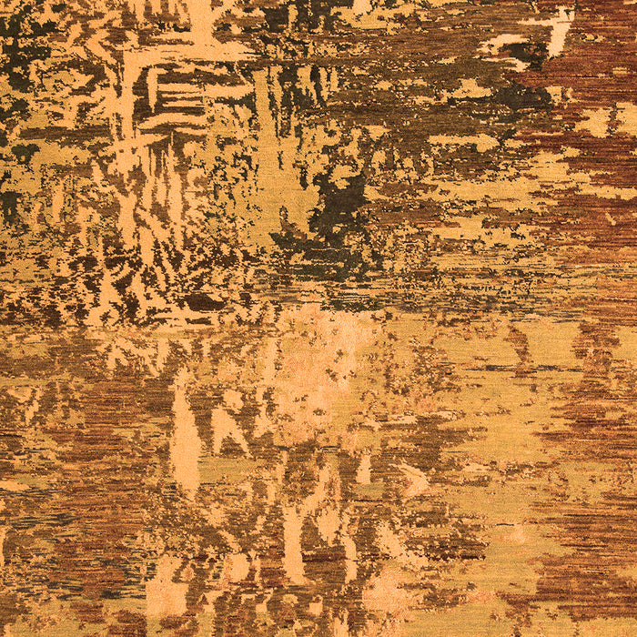 Machine Washable Abstract Orange Modern Area Rugs, wshabs5372org