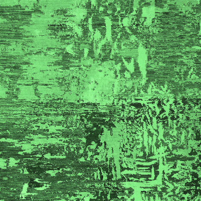 Abstract Emerald Green Modern Rug, abs5372emgrn