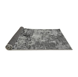 Sideview of Abstract Gray Modern Rug, abs5372gry