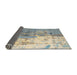 Sideview of Abstract Tan Brown Modern Rug, abs5373