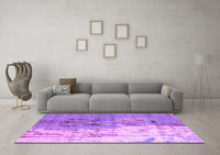 Machine Washable Abstract Purple Modern Rug, wshabs5373pur