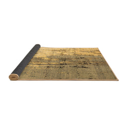 Sideview of Abstract Brown Modern Rug, abs5373brn