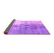 Sideview of Abstract Purple Modern Rug, abs5373pur