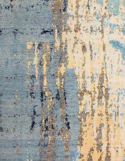 Abstract Tan Brown Modern Rug, abs5373