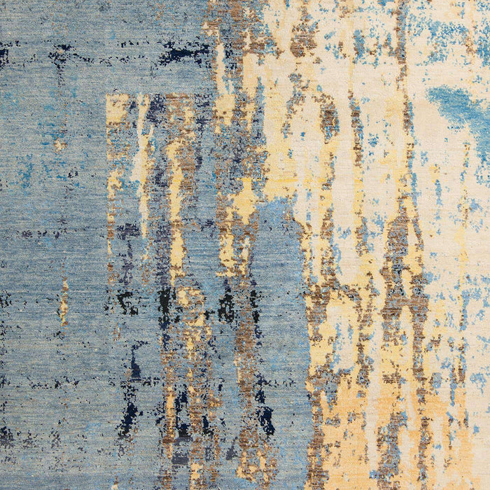 Machine Washable Abstract Tan Brown Rug, wshabs5373