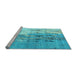 Sideview of Machine Washable Abstract Light Blue Modern Rug, wshabs5373lblu