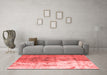 Modern Red Washable Rugs