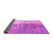 Sideview of Abstract Pink Modern Rug, abs5373pnk