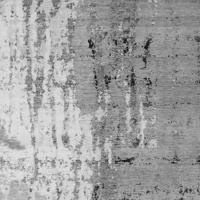 Square Abstract Gray Modern Rug, abs5373gry