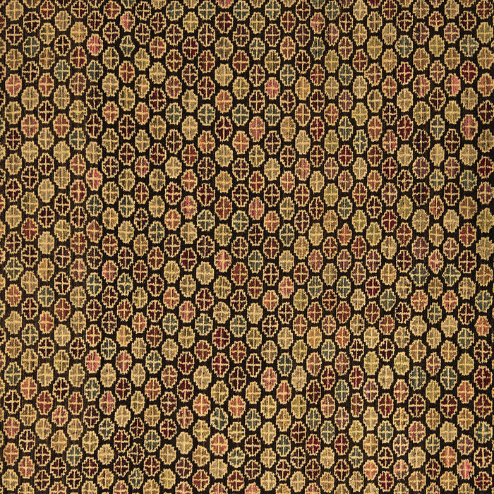 Square Abstract Brown Modern Rug, abs5374brn