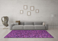 Machine Washable Abstract Purple Modern Rug, wshabs5374pur