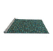 Sideview of Machine Washable Abstract Light Blue Modern Rug, wshabs5374lblu