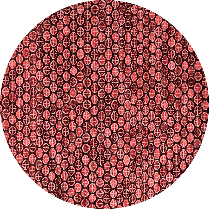 Machine Washable Abstract Red Modern Rug, wshabs5374red