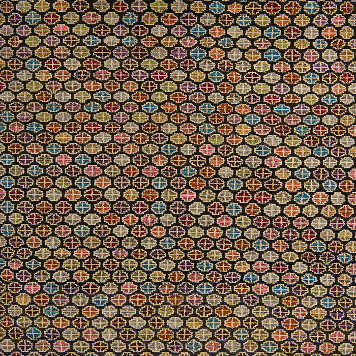 Square Abstract Red Modern Rug, abs5374