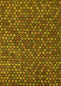 Abstract Yellow Modern Rug, abs5374yw