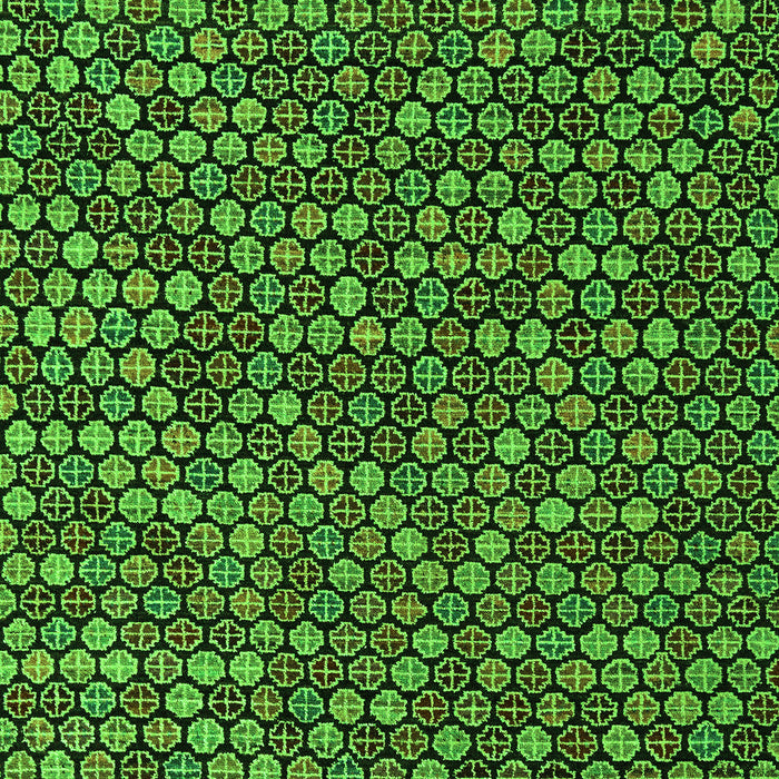 Abstract Green Modern Rug, abs5374grn