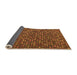 Sideview of Abstract Orange Modern Rug, abs5374org