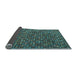 Sideview of Abstract Light Blue Modern Rug, abs5374lblu