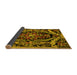 Sideview of Medallion Yellow French Rug, abs5375yw