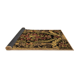 Sideview of Medallion Brown French Rug, abs5375brn