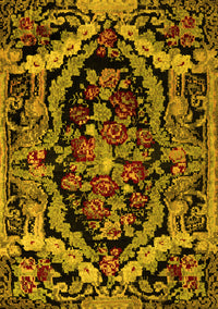 Medallion Yellow French Rug, abs5375yw