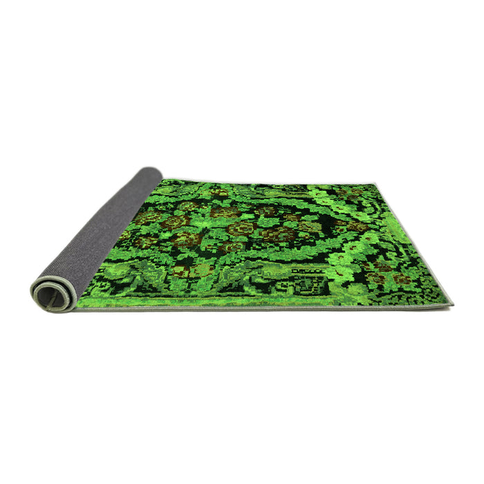 Sideview of Medallion Green French Rug, abs5375grn