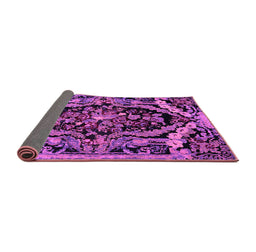 Sideview of Medallion Purple French Rug, abs5375pur