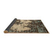 Sideview of Abstract Dark Brown Modern Rug, abs5376