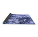 Sideview of Abstract Blue Modern Rug, abs5376blu