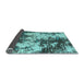 Sideview of Abstract Light Blue Modern Rug, abs5376lblu