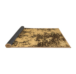 Sideview of Abstract Brown Modern Rug, abs5376brn