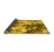 Sideview of Abstract Yellow Modern Rug, abs5376yw