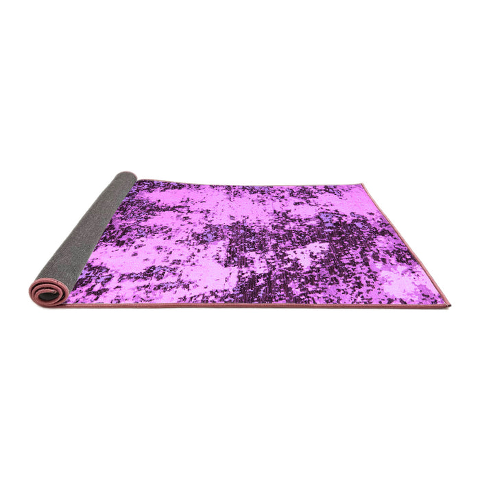 Sideview of Abstract Purple Modern Rug, abs5376pur